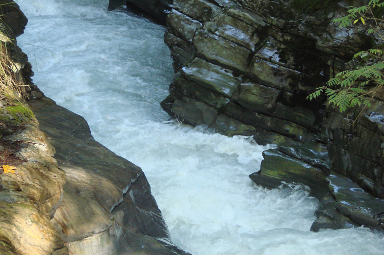 wildromantischer Abschnitt der Flem - Felsbachschlucht